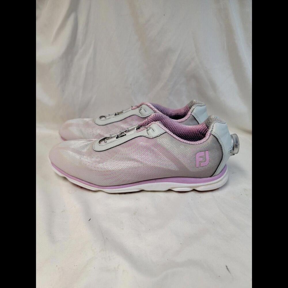 Footjoy Shoes Women Empower Boa Grey Pink Golf Sneaker Low Top Casual 98015 9M